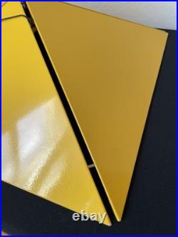 Vintage Hanging Lamp by Rodney Kinsman for Bieffeplast Postmodern Italy yellow