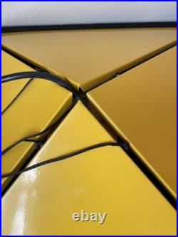 Vintage Hanging Lamp by Rodney Kinsman for Bieffeplast Postmodern Italy yellow