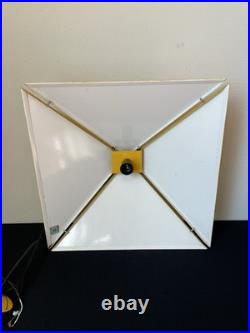 Vintage Hanging Lamp by Rodney Kinsman for Bieffeplast Postmodern Italy yellow