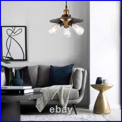 Vintage Hanging Light with Plug-in Cord Black Swag Lamp Vintage Hanging Light with Plug-in Cord Black Swag Lamp