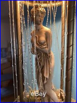 Vintage Hanging Mineral Oil Rain Lamp Creators Inc. 30 Nude Greek Goddesses