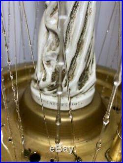 Vintage Hanging Mineral Oil Rain Lamp Creators Inc Nude Greek Goddess WORKS