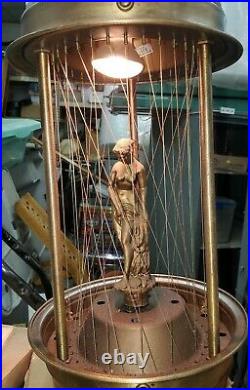 Vintage Hanging Mineral Oil Rain Motion Lamp Nude Grecian Goddess