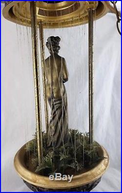 Vintage Hanging Mineral Oil Rain Motion Lamp Nude Greek Goddess Lady Works. 30