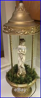 Vintage Hanging Oil Rain Lamp Light Goddess 32 inch needs pump