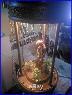 Vintage Hanging Oil Rain Lamp Light Nude Goddess Works