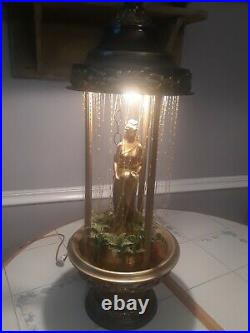 Vintage Hanging Oil Rain Lamp Motion Nude Lady Greek Goddess Retro 1970s 30, EUC