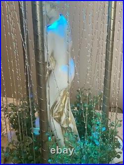 Vintage Hanging Oil Rain Lamp Motion Nude Lady Greek Goddess Retro 30