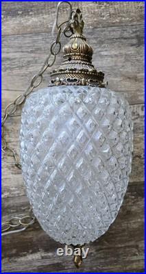 Vintage Hanging Pineapple Swag Lamp