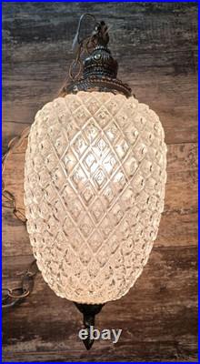 Vintage Hanging Pineapple Swag Lamp