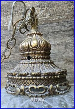 Vintage Hanging Pineapple Swag Lamp