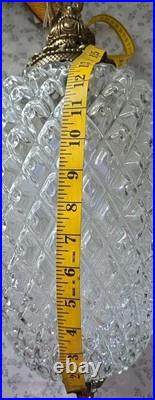 Vintage Hanging Pineapple Swag Lamp