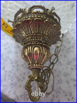 Vintage Hanging Pineapple Swag Lamp