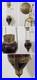 Vintage Hanging Swag Lamp Purple Glass Globe Hollywood Regency Moroccan Style
