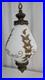 Vintage Hollywood Regency Swag Lamp Milk Glass Hanging Light 23 Floral