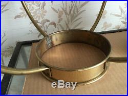 Vintage IDEAL BRENNER Brass Hanging Kerosene Oil Hurricane Marine Lantern Lamp