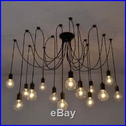 Vintage Industrial Chandelier Light Ceiling Pendant Hanging Lamp Father's Day