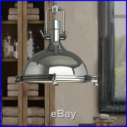 Vintage Industrial Pendant Light Dome Metal Hanging Kitchen Fixture Antique Lamp