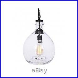 Vintage Industrial Pendant Light Modern Hand Blown Glass Hanging Lamp Lighting