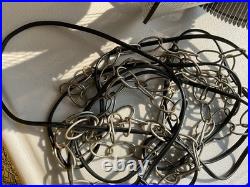 Vintage LARGE Retro Mid Century Lucite String Art Swag Lamp