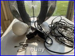 Vintage LARGE Retro Mid Century Lucite String Art Swag Lamp