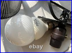 Vintage LARGE Retro Mid Century Lucite String Art Swag Lamp