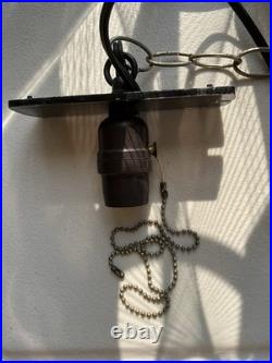 Vintage LARGE Retro Mid Century Lucite String Art Swag Lamp