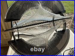 Vintage LARGE Retro Mid Century Lucite String Art Swag Lamp