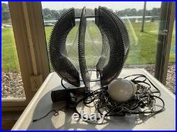 Vintage LARGE Retro Mid Century Lucite String Art Swag Lamp