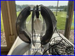 Vintage LARGE Retro Mid Century Lucite String Art Swag Lamp