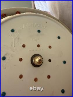 Vintage L. A. W. N. Ware 2310 Hanging Swag Lamp Multicolor Jewel Light MCM Retro