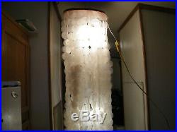 Vintage Large 5' Capiz Shell Hanging Lamp