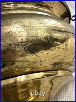 Vintage Large Church Sanctuary Brass Hanging Lamp-Untested