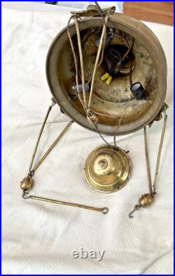 Vintage Large Church Sanctuary Brass Hanging Lamp-Untested