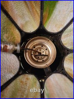 Vintage Large Slag Glass Tulip Hanging Lamp