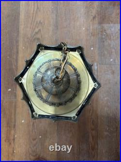 Vintage Lightcraft of California 1963, Gothic Cast Brass Swag Light Fixture
