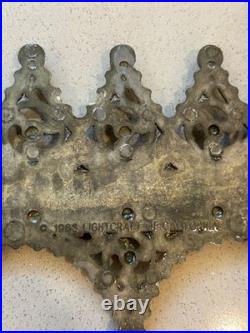 Vintage Lightcraft of California 1963, Gothic Cast Brass Swag Light Fixture