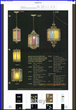 Vintage Lightcraft of California 1963, Gothic Cast Brass Swag Light Fixture