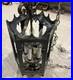 Vintage Lightcraft of California Swag Lamp Cast Brass Hanging Gothic Mid Century
