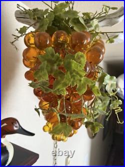 Vintage Lucite Hanging Grape Lamp