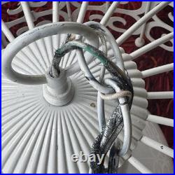 Vintage MCM Arthur Umanoff Bird Cage Ceiling Hanging Lamp Progress Spanish 18