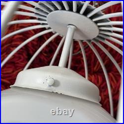 Vintage MCM Arthur Umanoff Bird Cage Ceiling Hanging Lamp Progress Spanish 18