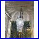 Vintage MCM Clear Blown Glass Caged Style Swag/Hanging Lamp/light