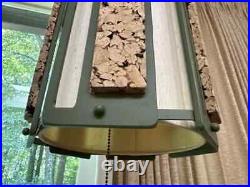 Vintage MCM Cork Hanging Pendant Light Large, Original Piece, 19 Vintage MCM Cork Hanging Pendant Light Large, Original Piece, 19