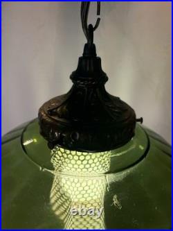 Vintage MCM Hanging Swag Lamp