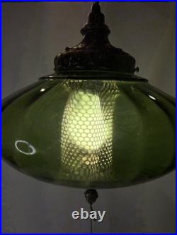 Vintage MCM Hanging Swag Lamp