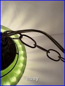 Vintage MCM Hanging Swag Lamp