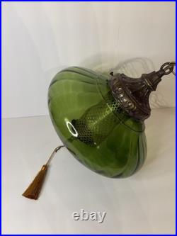 Vintage MCM Hanging Swag Lamp