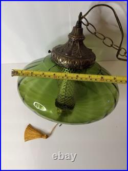 Vintage MCM Hanging Swag Lamp