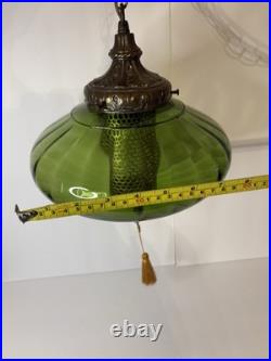 Vintage MCM Hanging Swag Lamp